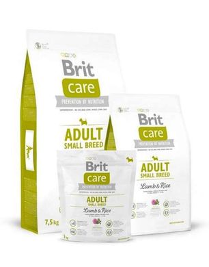 Brit Care (Бріт Кеа) Adult Small Breed Lamb & Rice - Сухий корм з ягням і рисом для дорослих собак дрібних порід 1 кг