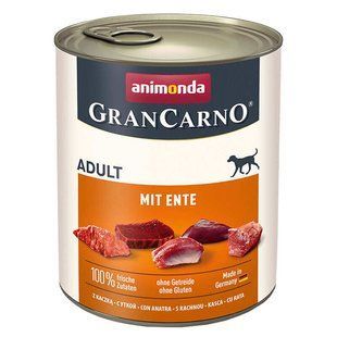 Animonda (Анимонда) Gran Carno Adult with Duck &ndash; Консервированный корм с уткой для собак, 800 г
