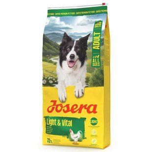 Josera (Йозера) All Sizes Adult Light & Vital - Сухой диетический корм для собак всех пород с избыточным весом, 12,5 кг