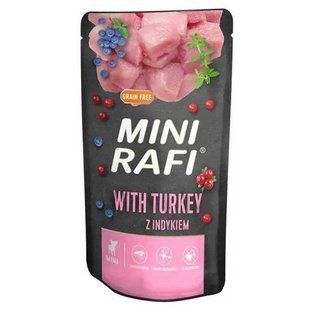 Rafi (Рафі) Mini Dog with Turkey - Вологий корм з індичкою для дорослих собак маленьких порід, 150 г