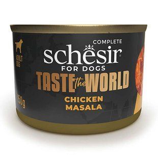 Schesir (Шезир) Taste the World Asian Stir Fry - Консервированный корм масала с курицей для взрослых собак (кусочки в бульоне), 150 г