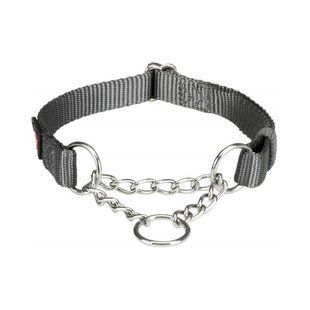 Trixie (Тріксі) Premium Stop-the-pull Collar - Нашийник для собак з металевим ланцюжком L&ndash;XL Графітовий