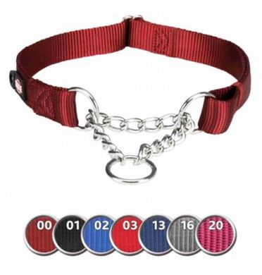 Trixie (Трикси) Premium Stop-the-pull Collar – Ошейник для собак с металлической цепочкой L–XL Графитовый