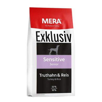 Mera (Мера) Exklusiv Sensitive Senior Turkey&Rice - Сухий корм з індичкою та рисом для собак похилого віку з чутливим травленням 15 кг