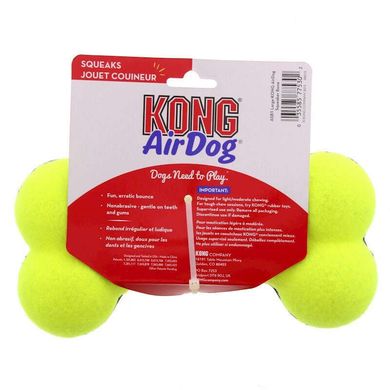 KONG (Конг) AirDog Squeaker Bone - Іграшка-кісточка з пискавкою для собак 11,4х5,7х3,2 см