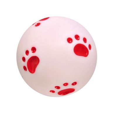 Trixie (Тріксі) М'яч вініловий "Слід" для собак з пищалкою 10 см Червоний