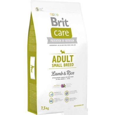 Brit Care (Бріт Кеа) Adult Small Breed Lamb & Rice - Сухий корм з ягням і рисом для дорослих собак дрібних порід 1 кг