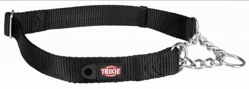 Trixie (Тріксі) Premium Stop-the-pull Collar - Нашийник для собак з металевим ланцюжком L–XL Графітовий