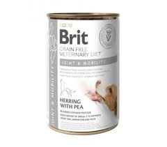 Brit GF Veterinary Diet (Брит Ветеринари Диет) Dog Joint & Mobility - Влажный корм с сельдью и индейкой для поддержания здоровья суставов у собак 400 г