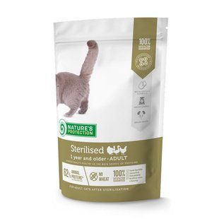 Nature's Protection (Нейчерз Протекшн) Sterilised Adult - Сухий корм з птицею для котів після стерилізації, 400 г