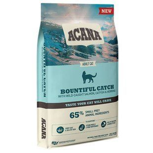 Acana (Акана) Bountiful Catch &ndash; Сухой корм с лососем, форелью и селёдкой для котов, 1,8 кг