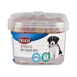 Trixie (Тріксі) Junior Soft Snack Dots - Вітамінізовані ласощі для цуценят з жирними кислотами Омега-3 і Омега-6, 140 г