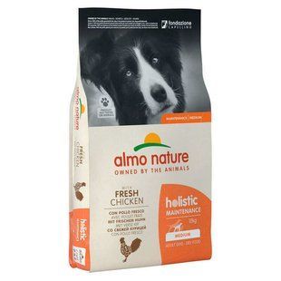 Almo Nature (Альмо Натюр) Holistic Dog Fresh Chicken - Сухий корм з куркою для собак середніх порід, 12 кг