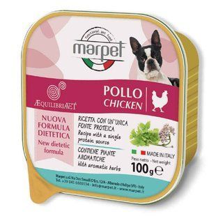 Marpet (Марпет) AequilibriaVET All Breeds Chicken - Консервований корм з куркою для дорослих собак різних порід (мус), 100 г
