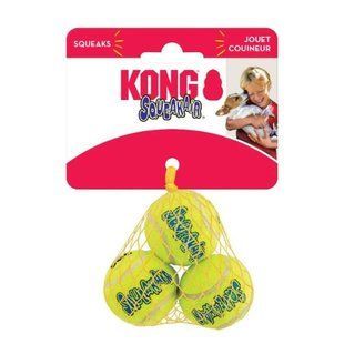 Kong (Конг) AirDog Squeakair Ball - Игрушка мяч с пищалкой, XS, 3 шт.