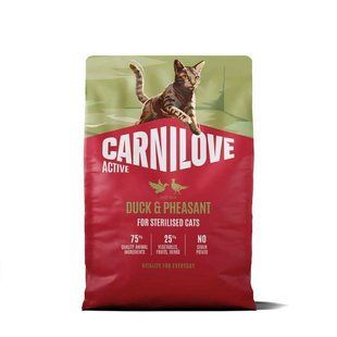 Carnilove (Каринилав) Active Duck & Pheasant Sterilised - Сухой корм с уткой и фазаном для стерилизованных котов, 2 кг