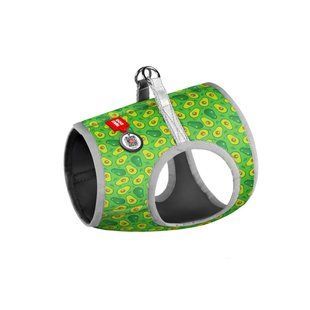 Collar (Коллар) WAUDOG Clothes - М'яка шлея для собак з малюнком "Авокадо" та QR паспортом 24-27/18-20 см