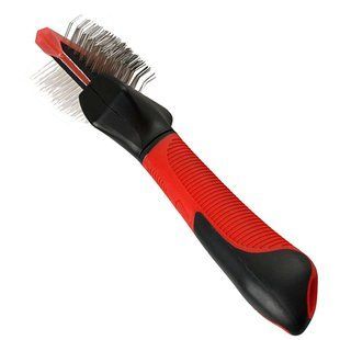 Flamingo (Фламинго) Soft Slicker Brush 2in1 - пуходерка сликер для собак малых и средних пород, 2в1, мягкая - S/M