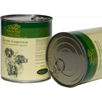 Hubertus Gold (Хубертус Голд) Консервований корм "Кролик і картопля" для активних собак, 800 г