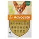 Advocate (Адвокат) by Bayer Animal - Противопаразитарные капли для собак от блох, вшей, клещей, гельминтов (1 пипетка) менее 4 кг