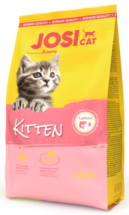 JosiCat (ЙозіКет) Kitten - Сухий корм з домашньою птицею для кошенят, вагітних кішок та мам, що вигодовують малят 650 г
