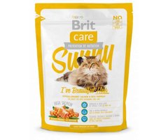 Brit Care (Брит Кеа) Sunny - Сухой корм с лососем и рисом для взрослых кошек, здоровье кожи и красота шерсти 400 г