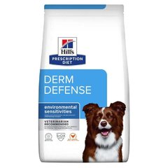 Hill's (Хіллс) Prescription Diet Derm Defense Chicken - Лікувальний корм з куркою для собак при дерматитах і втраті шерсті 1,5 кг New!