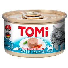 TOMi (Томи) Superpremium Salmon – Консервы с лососем для котов (мусс) 85 г