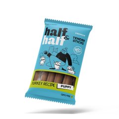 Half&Half (Хаф энд Хаф) Лакомства для щенков в форме мясных палочек с индейкой, 100 г