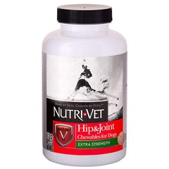 Nutri-Vet (Нутрі-Вет) Hip & Joint Extra Strength Level 2 - жувальні таблетки для звʼязок та суглобів з хондроїтином і глюкозаміном для собак з МСМ 120 шт