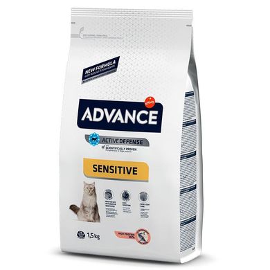 Advance (Едванс) Cat Sensitive Salmon and Rice - Сухий корм з лососем і рисом для котів з чутливим травленням 1,5 кг