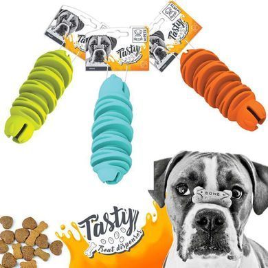 M-Pets (М-Петс) Dog Toys Venus &ndash; Іграшка-диспенсер для ласощів Венера для собак, Зелений, 14,7х6,0 см