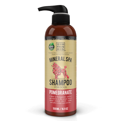 Reliq (Релик) Mineral Spa Pomegranate Shampoo - Шампунь для собак с экстрактом граната 500 мл