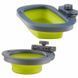 Dexas (Дексас) Collapsible Kennel Bowl - Складная миска с креплением для клетки для собак и кошек 240 мл Голубой