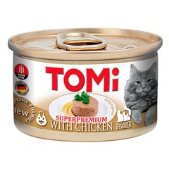 TOMi (Томи) Superpremium Chicken – Консервы с курицей для котов (мусс) 85 г