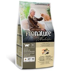 Pronature Holistic (Пронатюр Холистик) - Сухой корм с белой рыбой и рисом для пожилых/малоактивных кошек 2,72 кг