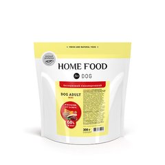 Беззерновий гіпоалергенний сухий корм HOME FOOD (Хоум фуд) для дорослих собак MINI - м'ясо качки з нутом 300 г
