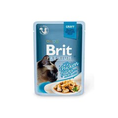 Brit Premium Brit Premium (Брит Премиум) Cat Chiсken fillets in Gravy - Влажный корм с кусочками из куриного филе в соусе для кошек 85 г
