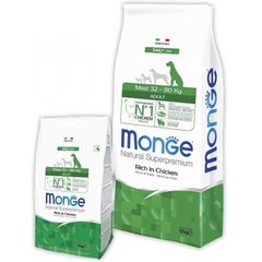Monge (Монж) Natural Superpremium Maxi Adult - Сухой корм для взрослых собак крупных пород с курицей и рисом 3 кг