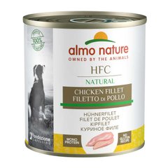 Almo Nature (Альмо Натюр) HFC Natural Adult Dog Chicken Fillet - Консервований корм з курячим філе для дорослих собак (шматочки у соусі) 280 г