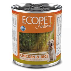Farmina (Фармина) Ecopet Natural Dog Chicken&Rice – Консервированный корм с курицей и рисом для взрослых собак всех пород 300 г