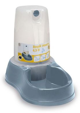 Stefanplast (Стефанпласт) Break reserve Water - Миска автоматическая пластиковая для воды 1,5 л Металлический синий