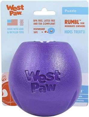 West Paw (Вест Пау) Zogoflex Echo Rumbl – Игрушка для лакомств для собак 10 см Зеленый