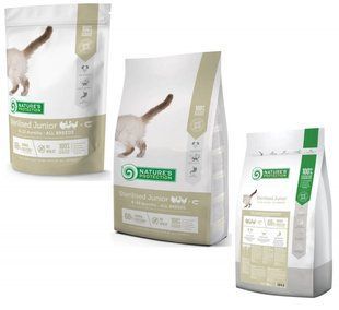 Nature's Protection (Нейчерз Протекшн) Sterilised Junior Poultry with krill - Сухий корм для зростаючих кошенят після стерилізації, 400 г