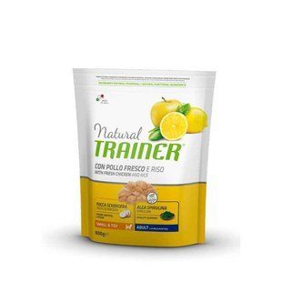Trainer (Трейнер) Natural Adult Mini Con Pollo Fresco, Riso & Aloe Vera - Корм з куркою, рисом і алое вера для дорослих собак міні порід 800 г