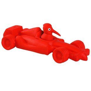 Kiwi Walker (Ківі Вокер) Whistle Toys - Іграшка латексна Машини з пискавкою для собак і цуценят, Червоний, Formula