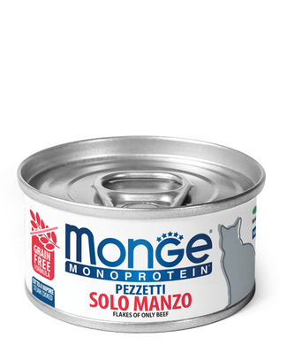 Monge (Монж) Monoprotein Solo Manzo - Монопротеиновые консервы с говядиной для кошек 80 г