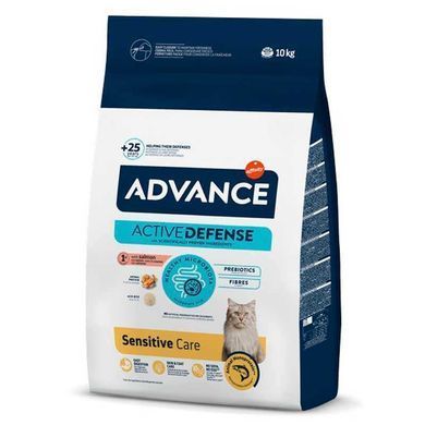 Advance (Едванс) (Едванс) Cat Sensitive Salmon and Rice - Сухий корм з лососем і рисом для котів з чутливим травленням, 10 кг