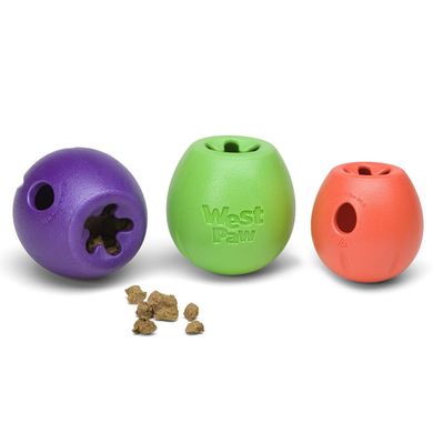 West Paw (Вест Пау) Zogoflex Echo Rumbl – Игрушка для лакомств для собак 10 см Зеленый