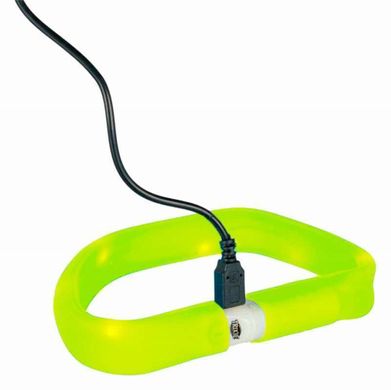 Trixie (Тріксі) Flash Light Band USB - Нашийник що світиться для собак XS-S Зелений